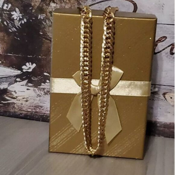 NWT Paparazzi Men's Gold Necklace and Bracelet Set with Gift Box (DAR335) - Picture 2 of 6